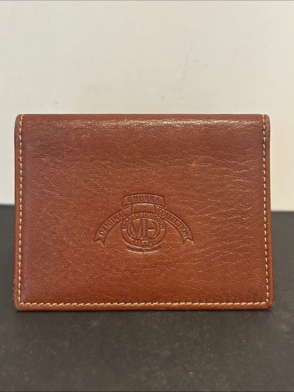Vintage GHURKA Marley Hodgson Leather Business Card Case Holder